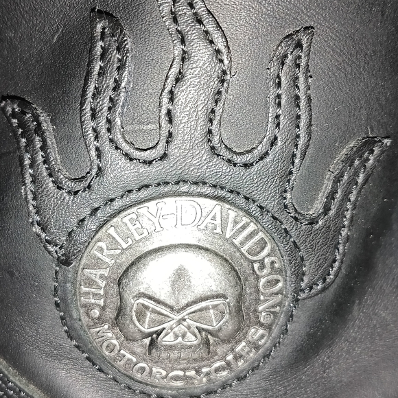 Harley-Davidson Black Leather Boots - Picture 4 of 6